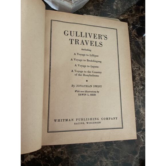 1940 Gulliver’s Travels by Jonathon Swift Whitman Pub Dust Cover - Picture 6 of 12